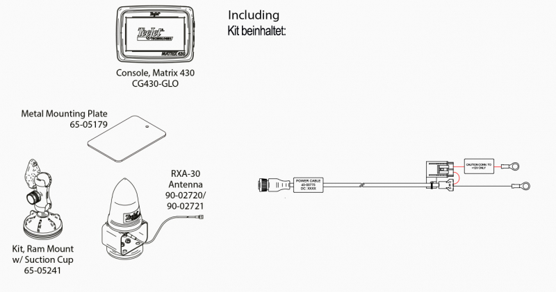TeeJet Matrix 430VF Kit with battery cable